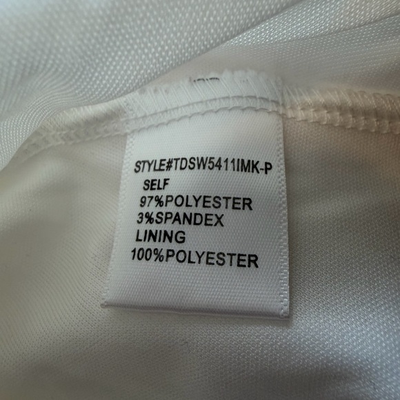 ARULA White Lace Accent Blouse Boho Country Chic Babydoll Summer Feminine Size B - Picture 5 of 5